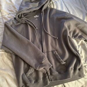 Hollister oversized zip up